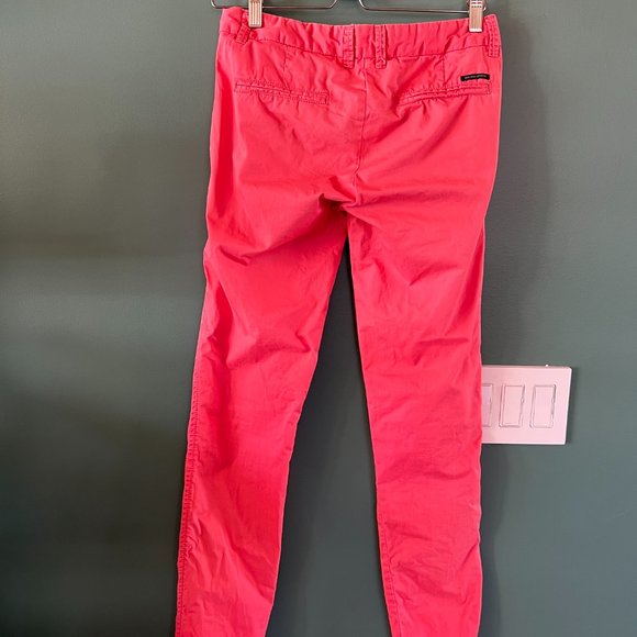 Maison Scotch La Femme Selon Marie Pink Pants Comfortable Size W25 L32 - Picture 2 of 3